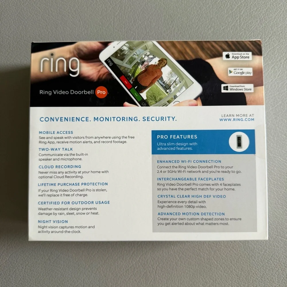 RING - Video Doorbell PRO | Tools & 3 Extra Cover | Great Condition